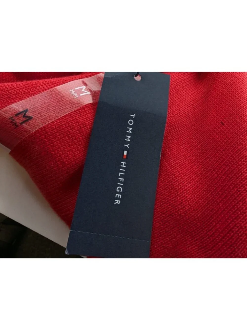 Tommy Hilfiger Men’s Medium Quarter-Zip Sweater Red Pullover NWT MSRP $80